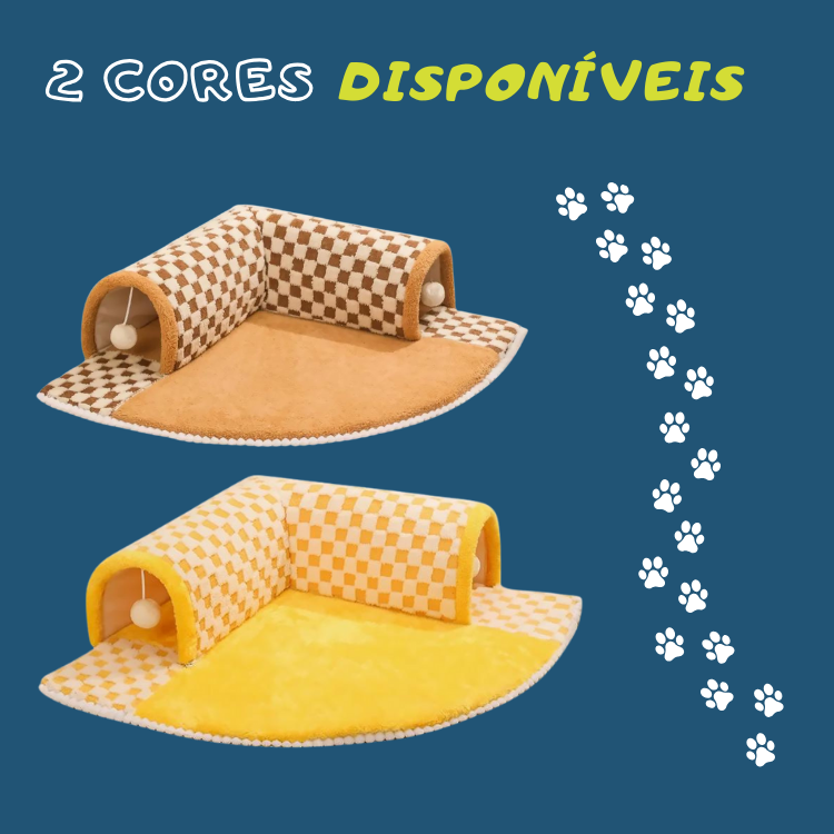 Cama Túnel 2 em 1 para Gatos