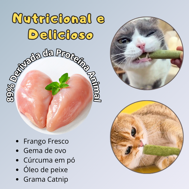 Bastões de Grama Comestíveis para Gatos