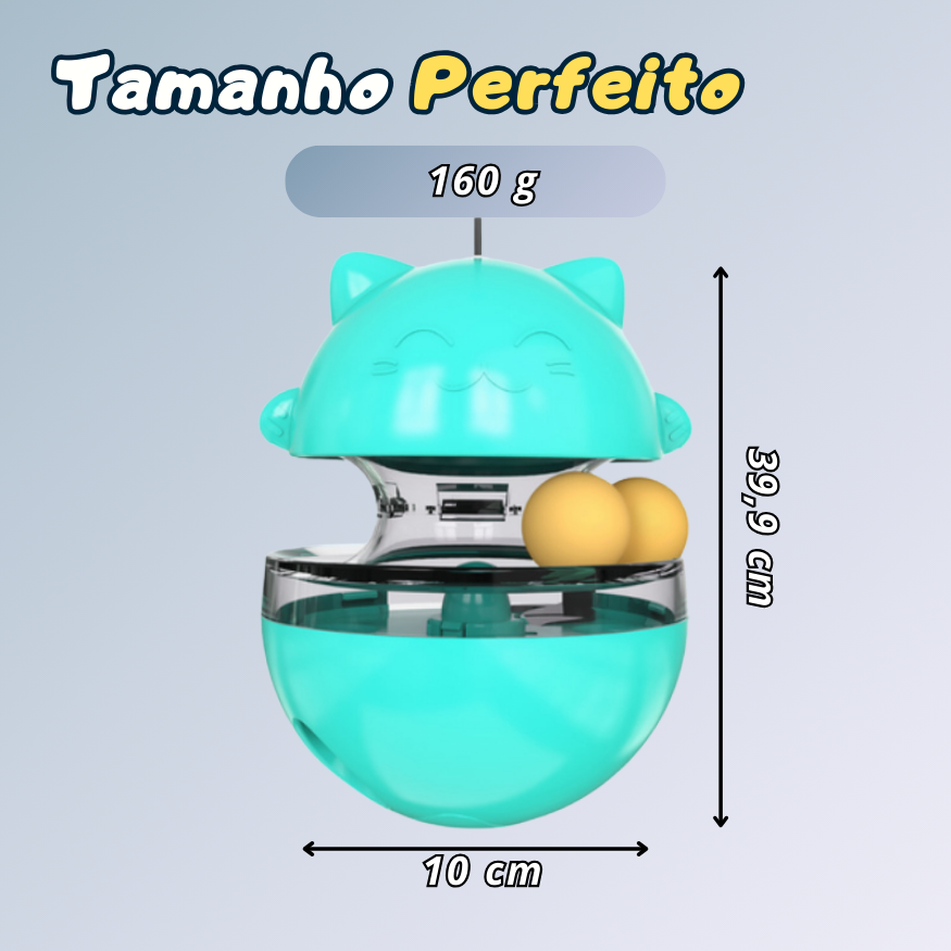 Brinquedo Rotativo 3 em 1 para Enriquecimento Ambiental de Gatos
