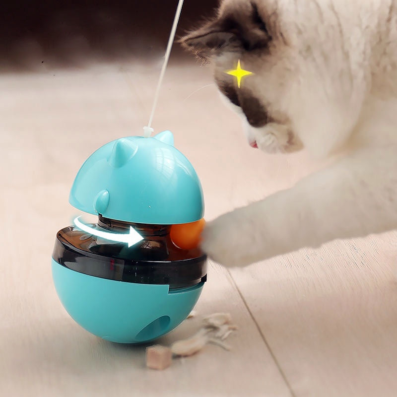 Brinquedo Rotativo 3 em 1 para Enriquecimento Ambiental de Gatos
