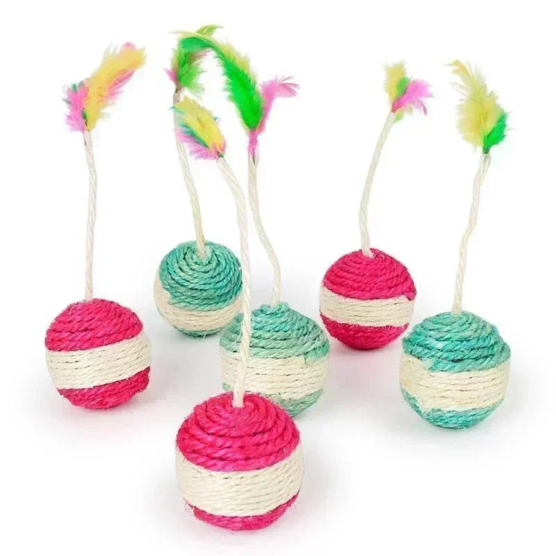 Bola 3 em 1 de Sisal para Gatos