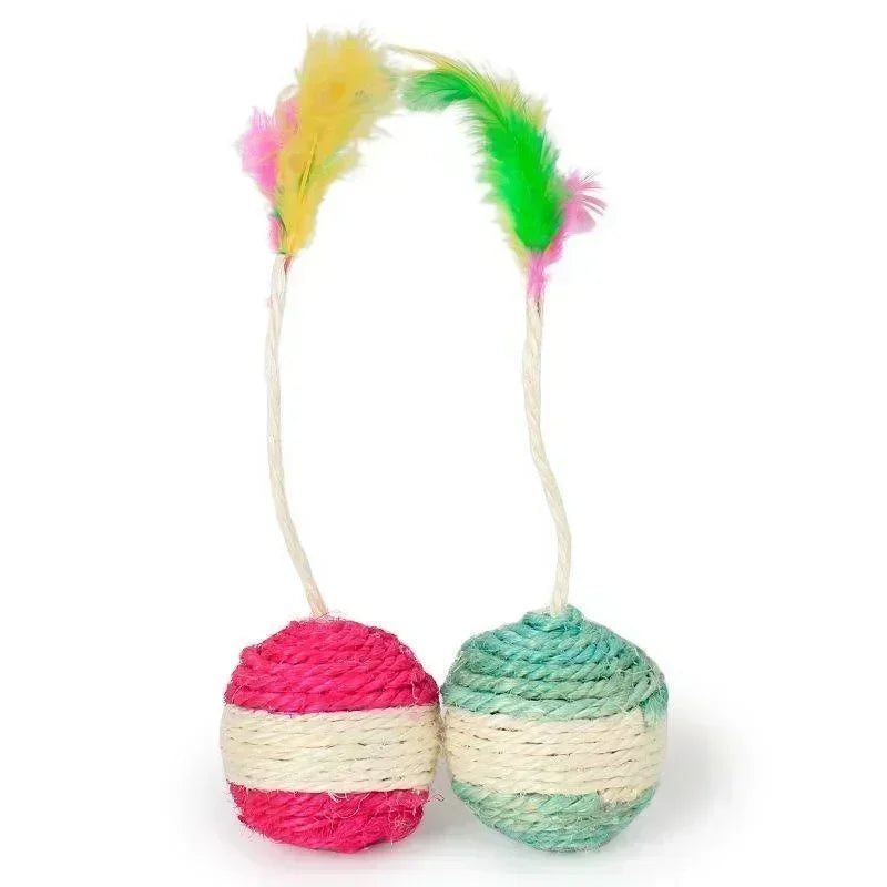 Bola 3 em 1 de Sisal para Gatos