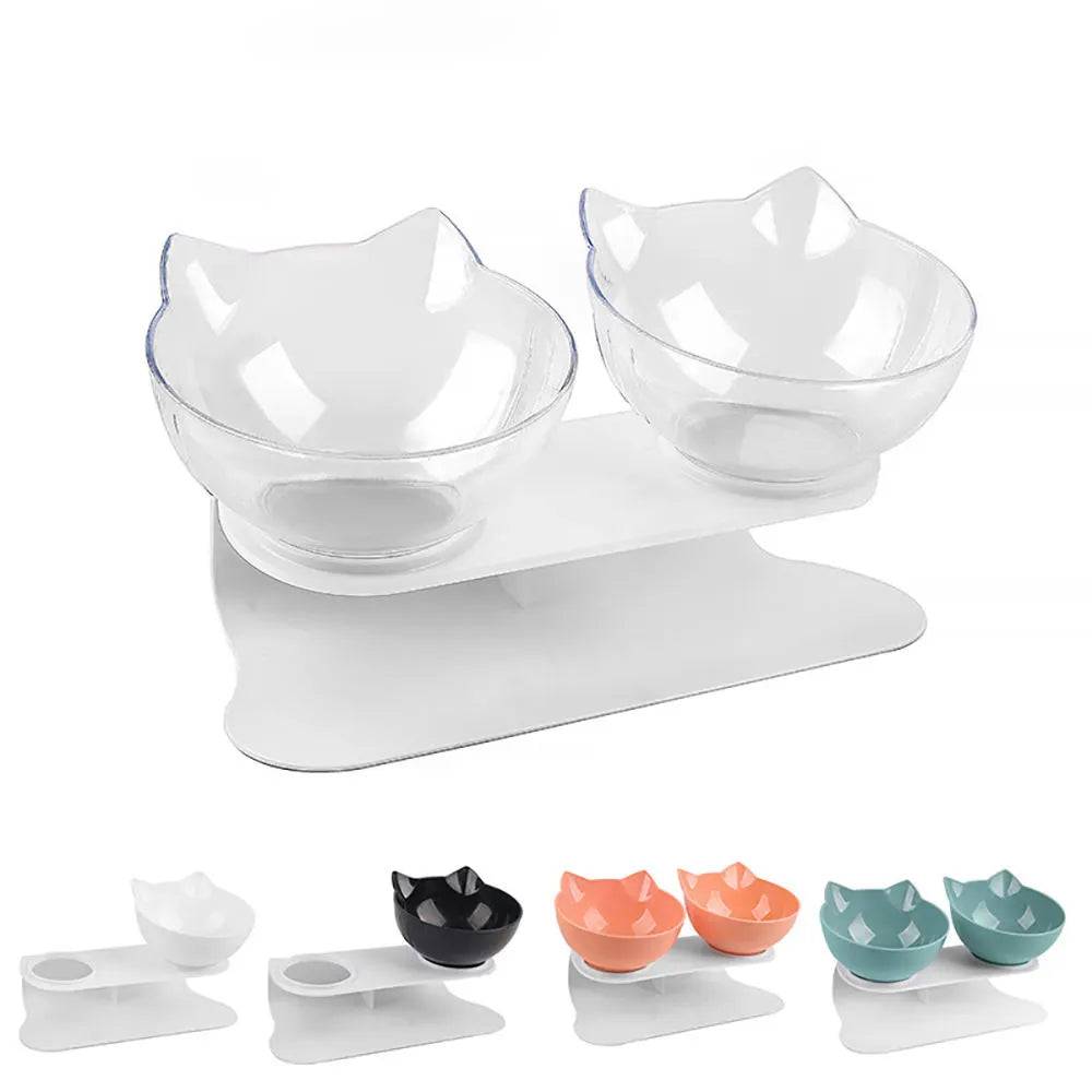 Bowl Duplo para Alimentação e Hidratação de Gatos Smart Pet Shop