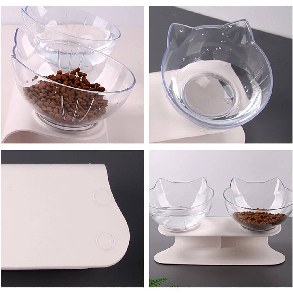 Bowl Duplo para Alimentação e Hidratação de Gatos Smart Pet Shop