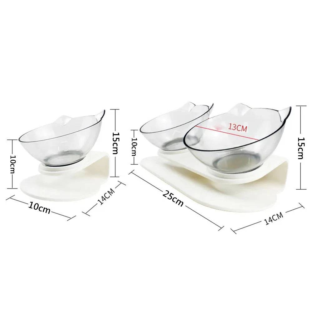 Bowl Duplo para Alimentação e Hidratação de Gatos Smart Pet Shop