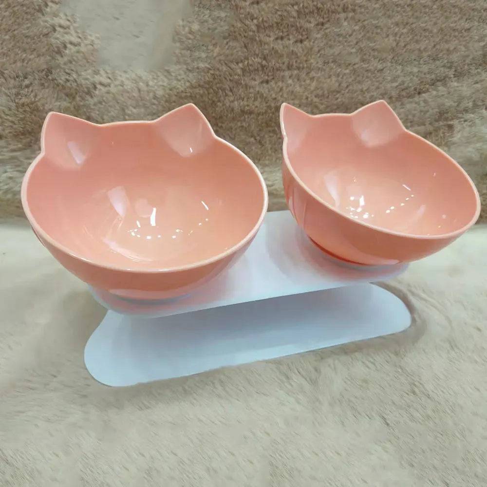 Bowl Duplo para Alimentação e Hidratação de Gatos Smart Pet Shop