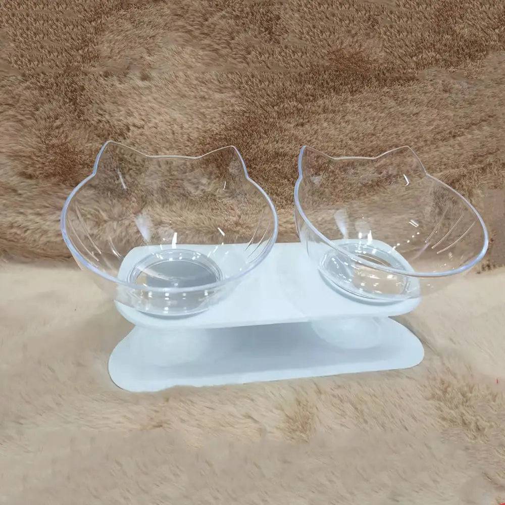 Bowl Duplo para Alimentação e Hidratação de Gatos Smart Pet Shop