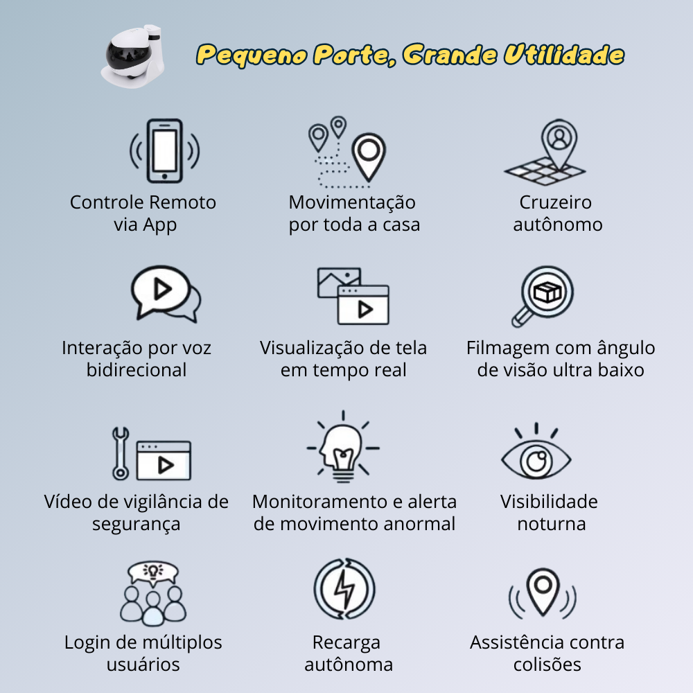 Robô de Monitoramento Pet EBO