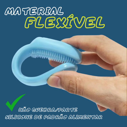 Escova Flexível de Silicone para Gatos