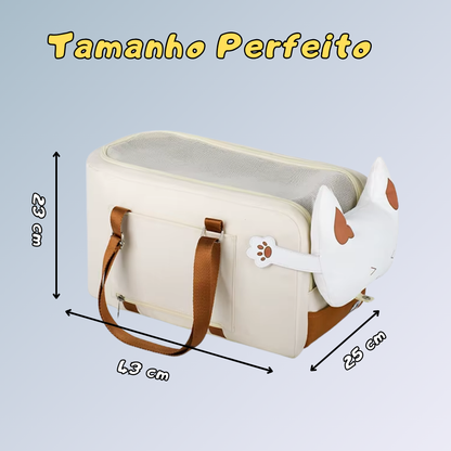 Mala Portátil de Transporte para Cães e Gatos