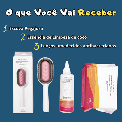 Escova Pegajosa para Gatos