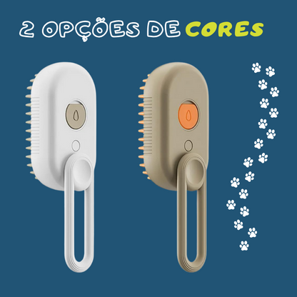 Escova para Gatos com Spray de Vapor 3 em 1