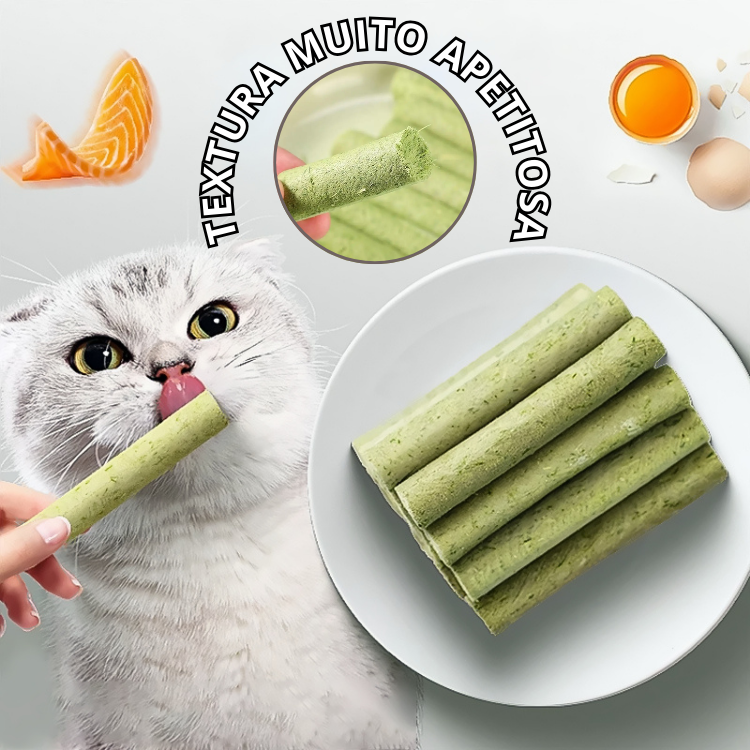 Bastões de Grama Comestíveis para Gatos