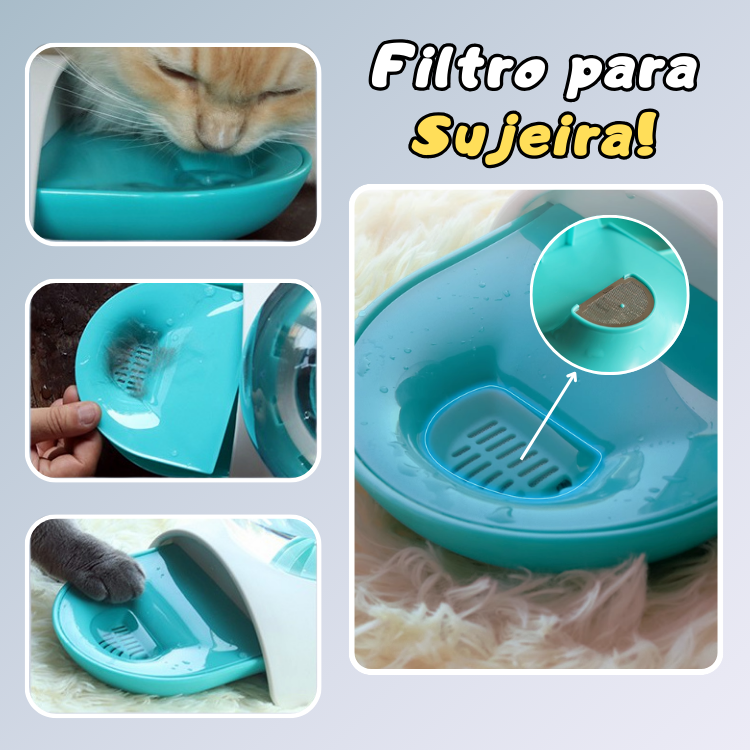 Bebedouro Automatico para Gatos Sem Consumo de Energia