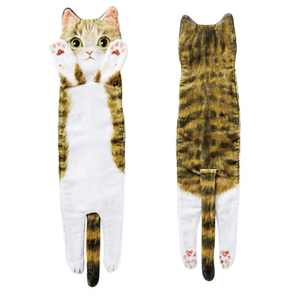 Toalha Multiuso com Formato de Gato