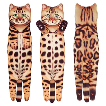 Toalha Multiuso com Formato de Gato