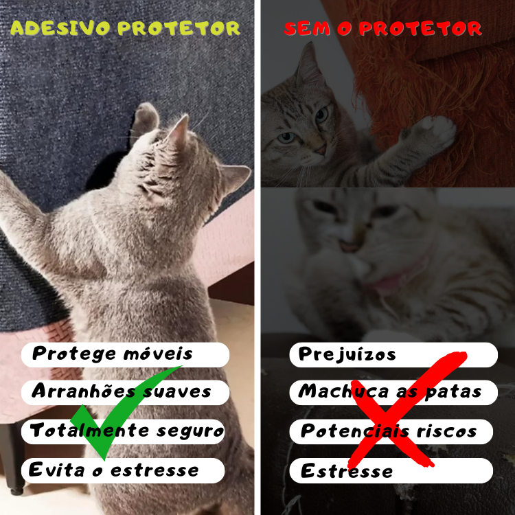 Tapete Adesivo Arranhador para Sofas e Outros Espaços