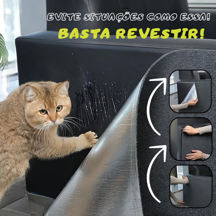 Tapete Adesivo Arranhador para Sofas e Outros Espaços