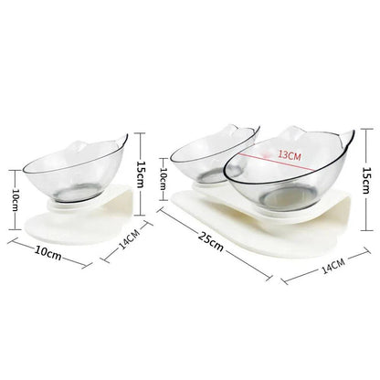 Bowl Duplo para Alimentação e Hidratação de Gatos Smart Pet Shop