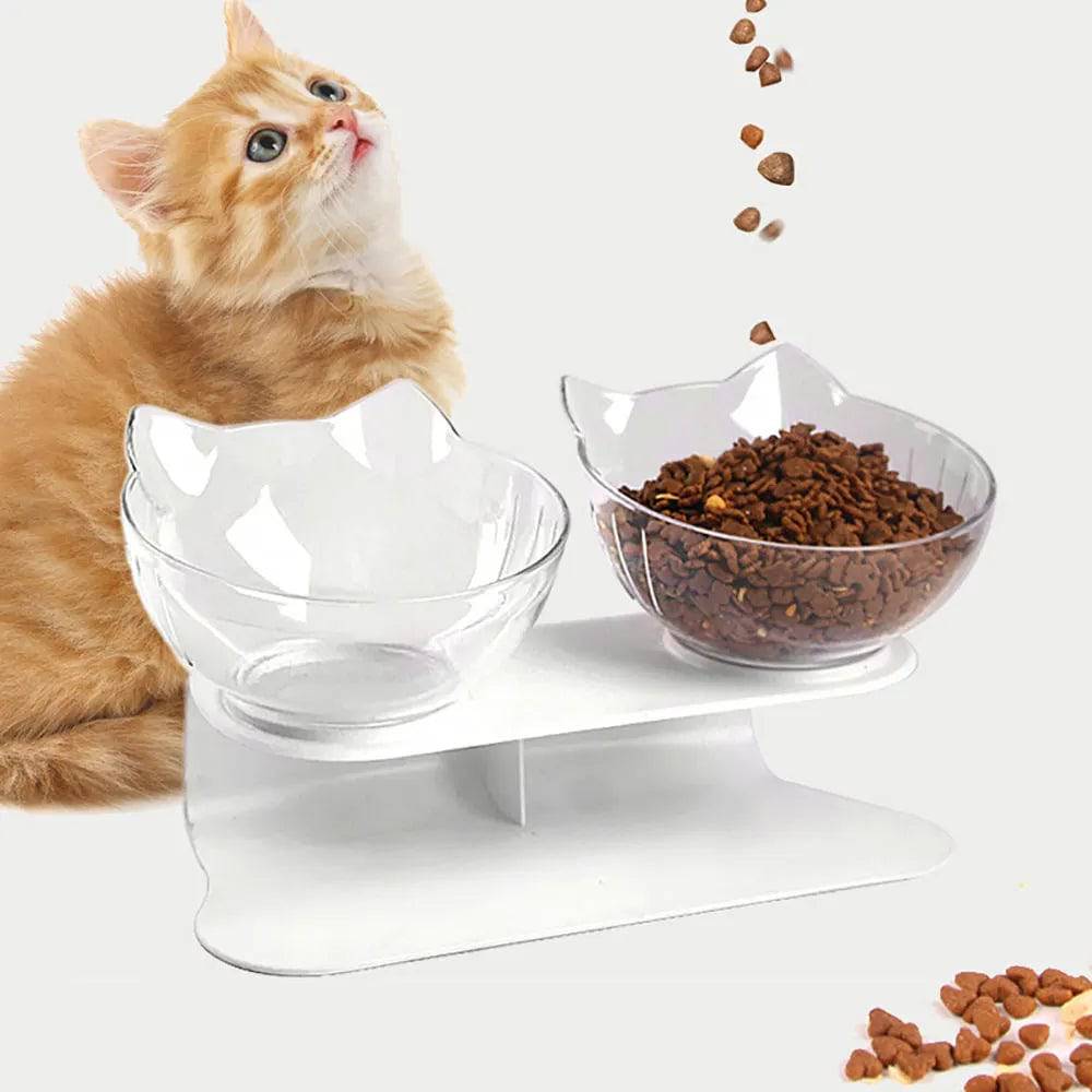 Bowl Duplo para Alimentação e Hidratação de Gatos Smart Pet Shop